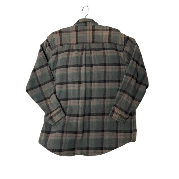 VNT Field & Stream Men's Plaid Flannel Button-Down Large Shacket - Picture 5 of 10